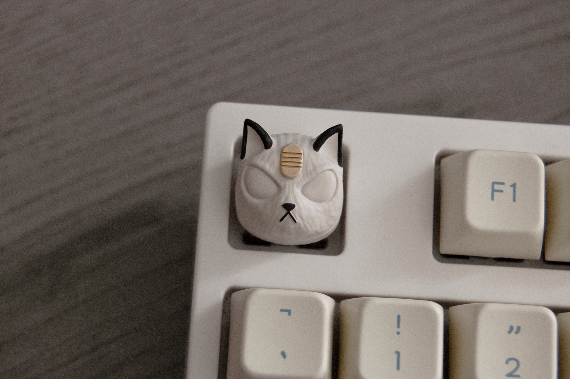 Meowf Lucipurr Cat Artisan Keycap